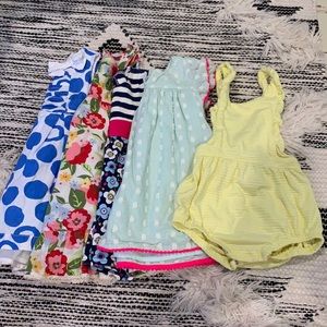 18month girls 5 item dress bundle